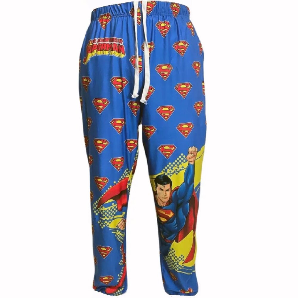Brief Insanity Superman Man of Steel Lounge Pants Pajamas - NEW Fast Ship